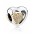 Pandora Charm Silver 14ct Gold Two Hearts In One PN 10759 Jewelry