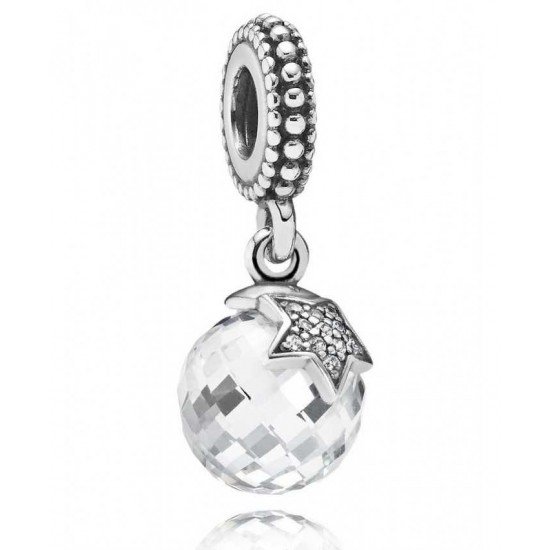 Pandora Charm Silver Moon And Star Dropper PN 10783 Jewelry
