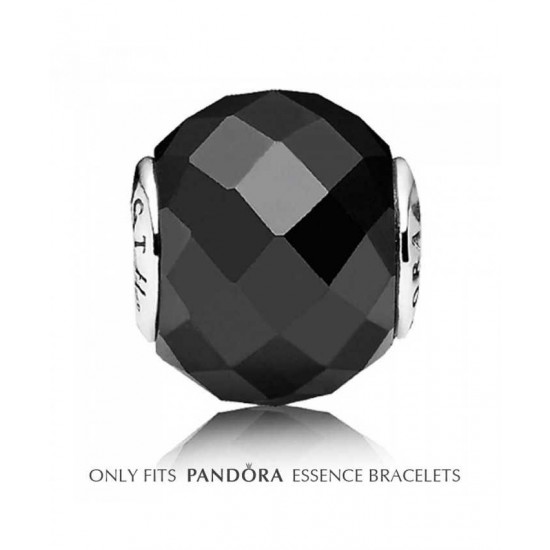 Pandora Charm Essence Black Spinel Strength Bead PN 10790 Jewelry