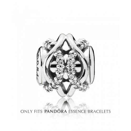 Pandora Charm Essence Silver Cubic Zirconia CaRing PN 10803 Jewelry