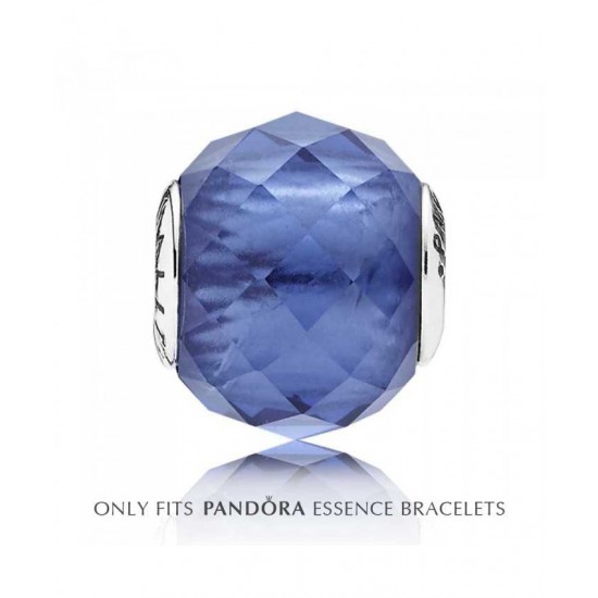 Pandora Charm Essence Silver Blue Crystal Spirituality PN 10807 Jewelry