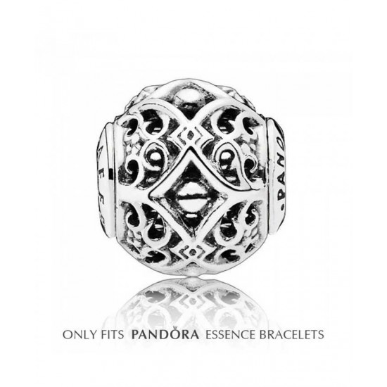 Pandora Charm Essence Silver Ornate Affection PN 10824 Jewelry