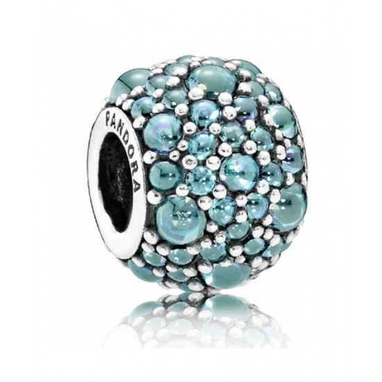 Pandora Charm Oceanic Teal ShimmeRing PN 10841 Jewelry