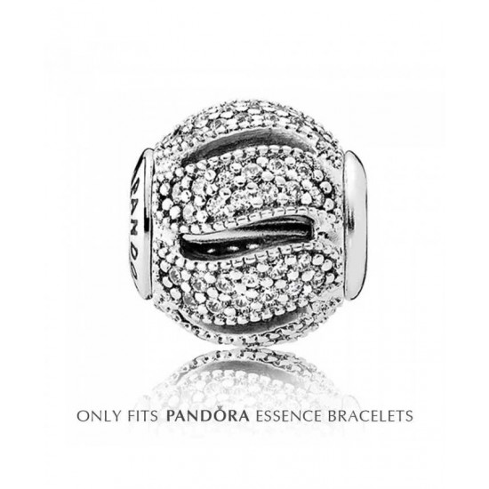 Pandora Charm Essence Silver Cubic Zirconia Loyalty PN 10844 Jewelry