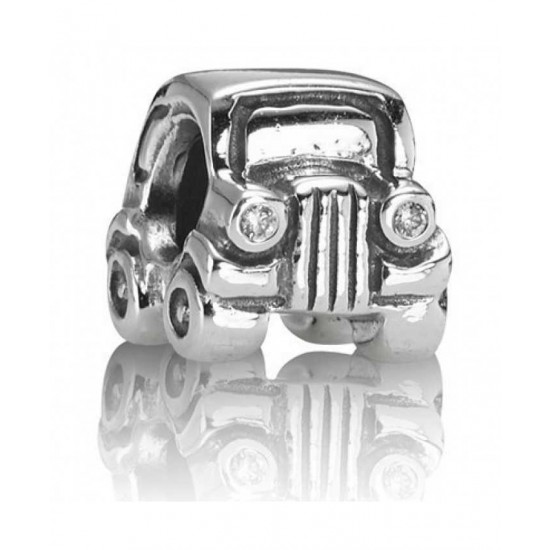 Pandora Charm Silver Cz Car Bead PN 10857 Jewelry