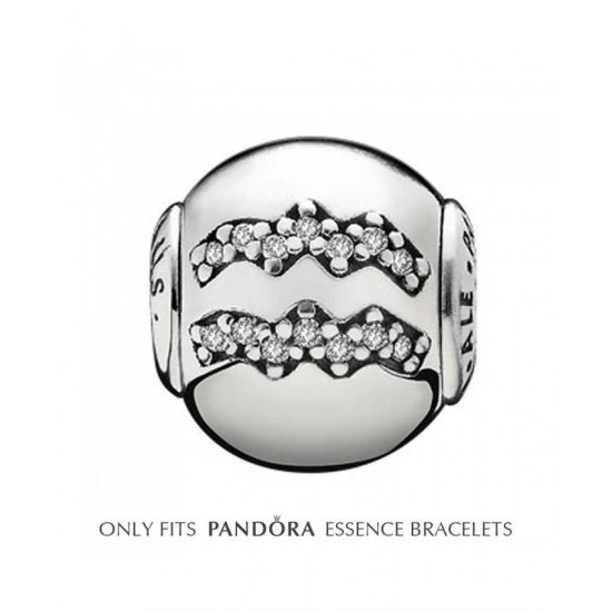 Pandora Charm Essence Silver Aquarius PN 10882 Jewelry