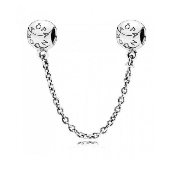 Pandora Safety Chain Silver Logo PN 11515 Jewelry
