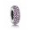 Pandora Spacer Silver Fancy Purple Cubic Zirconia PN 11528 Jewelry