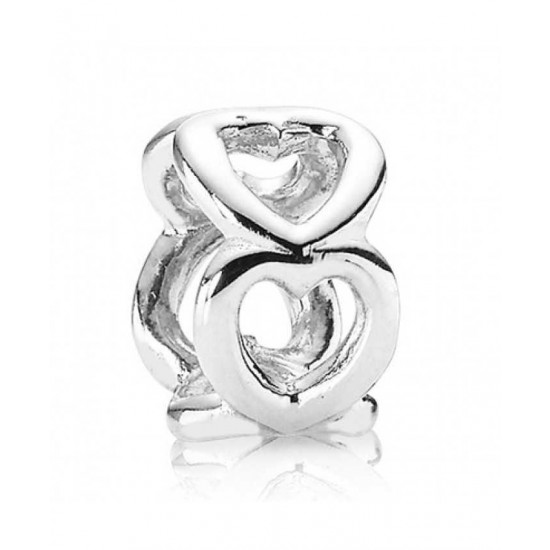 Pandora Spacer Silver Open Work Hearts PN 11533 Jewelry