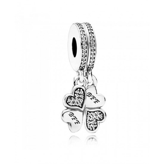 Pandora Charm Silver Best Friends Forever Dropper PN 10702 Jewelry