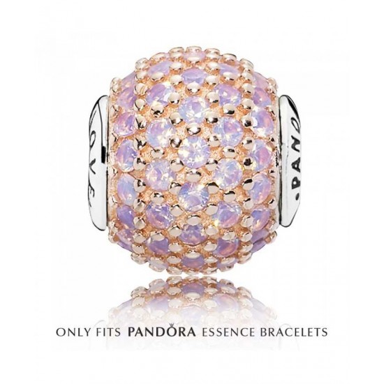 Pandora Charm Essence Silver Pink Crystal Love PN 10716 Jewelry
