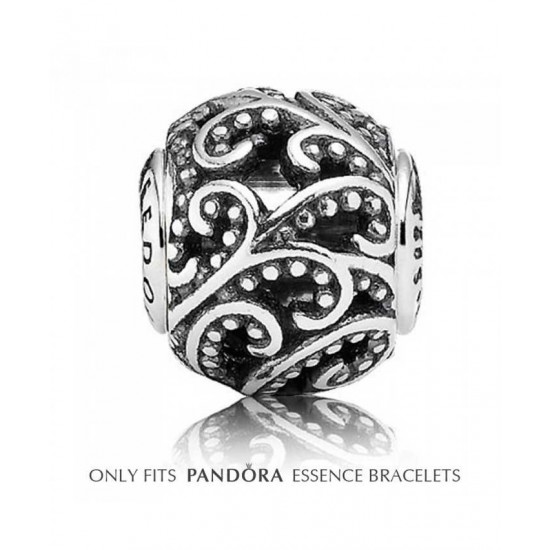 Pandora Charm Essence Silver Open Lace Freedom Bead PN 10800 Jewelry