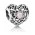 Pandora Charm Silver October Birthstone Signature Heart PN 10927 Jewelry