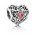 Pandora Charm Silver January Birthstone Signature Heart PN 10937 Jewelry