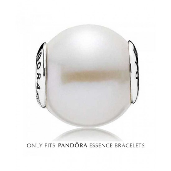 Pandora Charm Essence Silver Fresh Water Cultured Pearl Dignity PN 10960 Jewelry