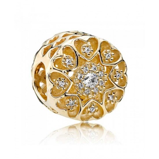 Pandora Charm 14ct Gold Hearts Of Gold PN 11004 Jewelry
