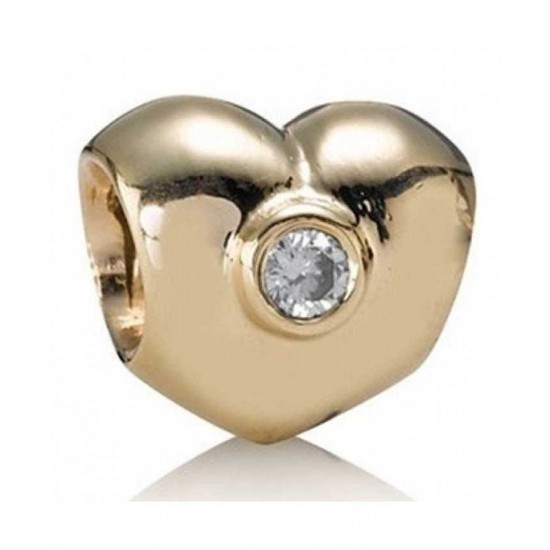 Pandora Bead 14ct Diamond Heart PN 11007 Jewelry