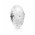 Pandora Charm Silver And White Fizzle Murano Glass PN 11037 Jewelry