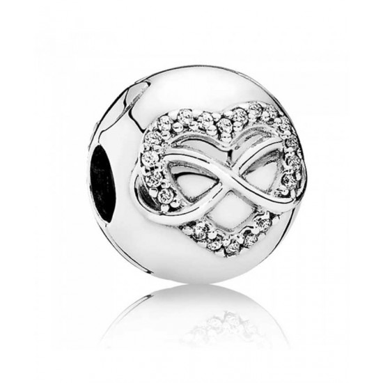 Pandora Clip Silver Infinity Heart PN 11073 Jewelry