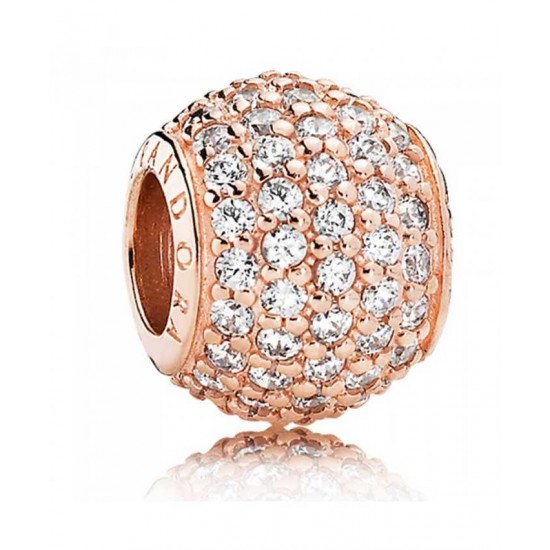 Pandora Charm Rose Pave Ball PN 11103 Jewelry