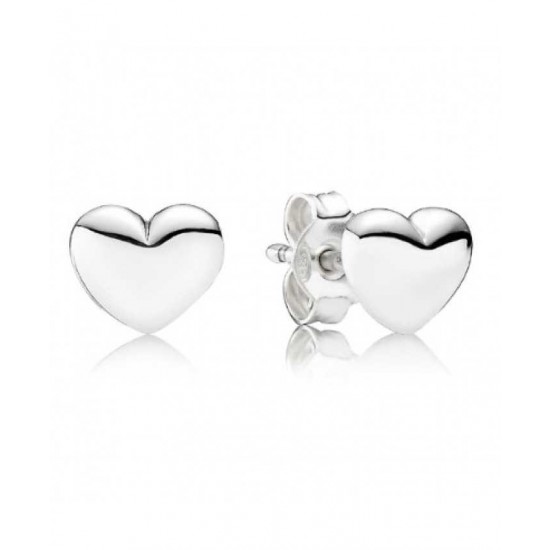 Pandora Earring Silver Heart Studs PN 11151 Jewelry