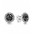 Pandora Earring Silver Sparkling Black Spinel Cubic Zirconia Stud PN 11192 Jewelry