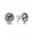 Pandora Earring Silver Sparkling Amethyst Cubic Zirconia Stud PN 11205 Jewelry