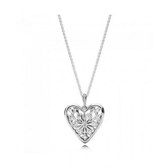 Pandora Necklace Heart Of Winter PN 11235 Jewelry