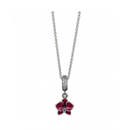 Pandora Necklace Silver Orchid PN 11308 Jewelry