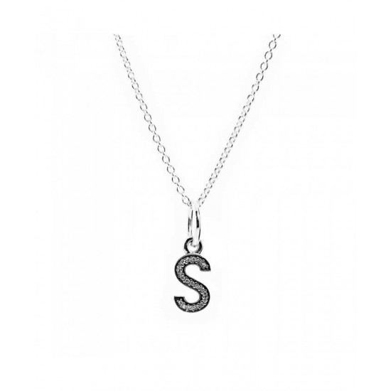Pandora Necklace Sparkling Alphabet S PN 11319 Jewelry