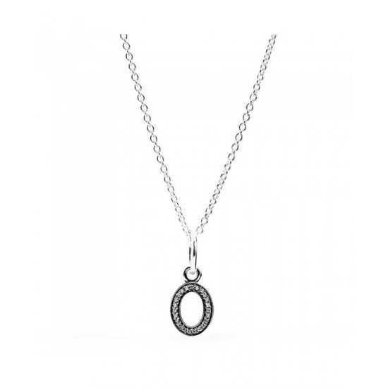 Pandora Necklace Sparkling Alphabet O PN 11324 Jewelry