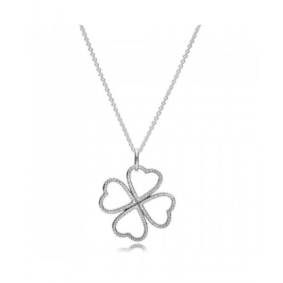 Pandora Necklace Silver Petals Of Love PN 11362 Jewelry