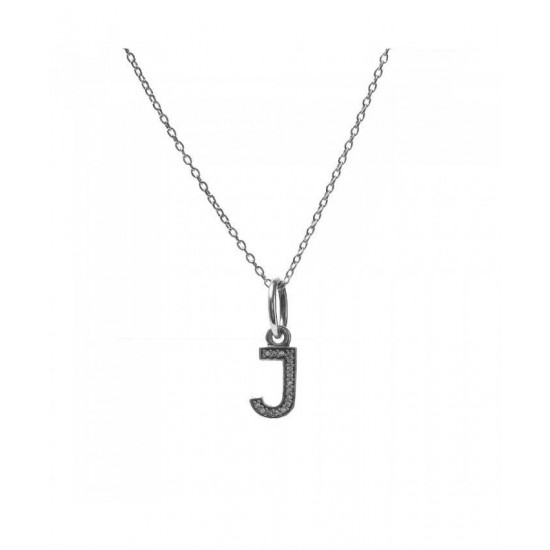 Pandora Necklace Sparkling Alphabet J PN 11384 Jewelry