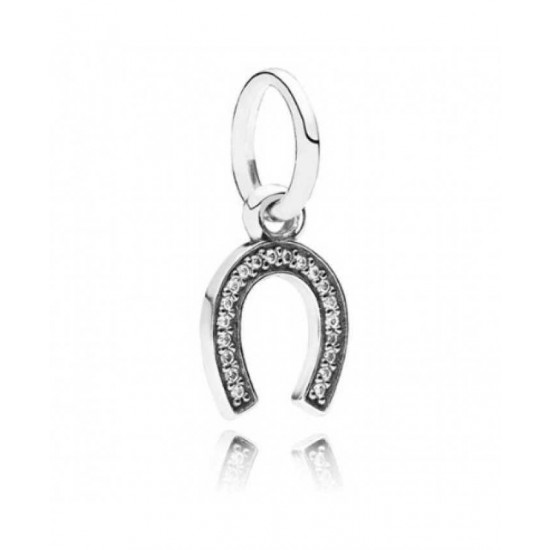 Pandora Pendant Sparkling Lucky Horseshoe PN 11464 Jewelry
