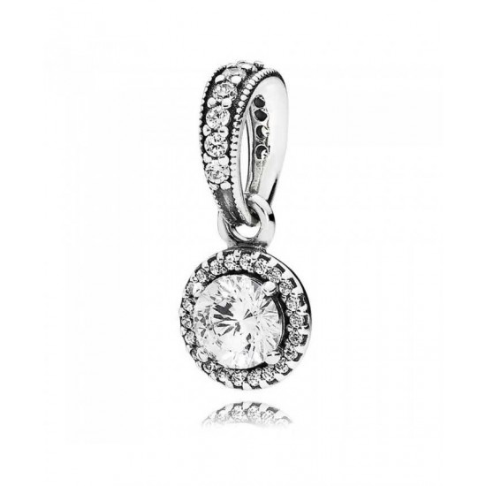 Pandora Pendant Silver Classic Elegance Cubic Zirconia PN 11474 Jewelry