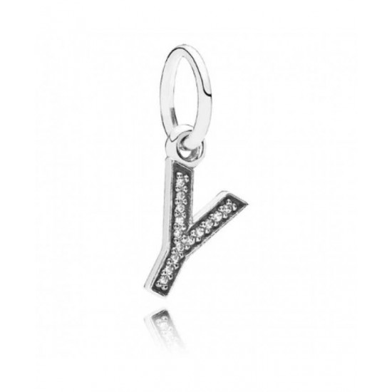 Pandora Pendant Sparkling Alphabet Y PN 11478 Jewelry