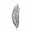 Pandora Pendant Silver Feather Micro Cubic Zirconia Pave PN 11485 Jewelry
