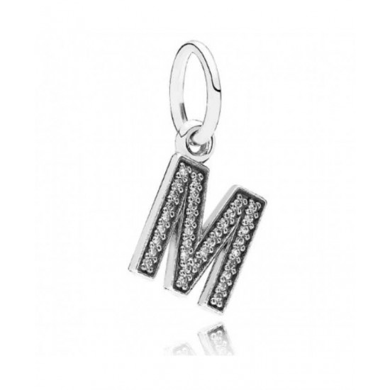 Pandora Pendant Sparkling Alphabet M PN 11510 Jewelry
