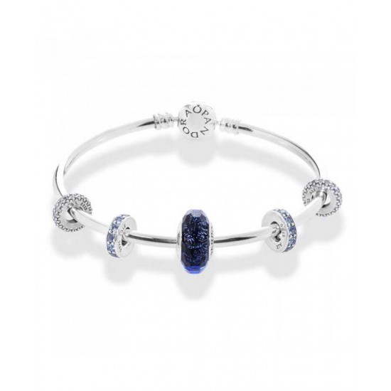 Pandora Bangle Advertised Arctic Breeze Complete PN 11390 Jewelry