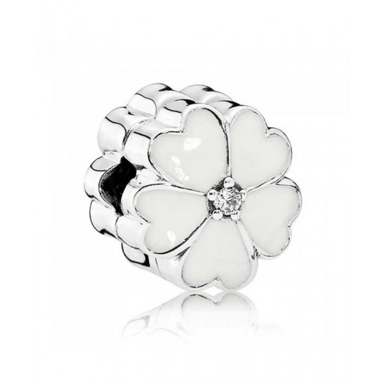 Pandora Clip White Primrose PN 11414 Jewelry