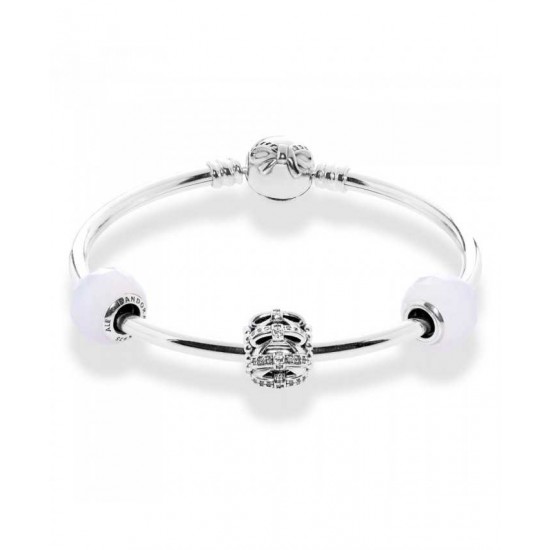 Pandora Bracelet Dainty Bow Complete Bangle PN 10178 Jewelry