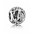 Pandora Charm Silver Cubic Zirconia Vintage A Swirl PN 10453 Jewelry