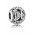 Pandora Charm Silver Cubic Zirconia Vintage H Swirl PN 10456 Jewelry
