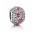 Pandora Charm Silver Cz Pave And Pink Cz Hearts PN 10774 Jewelry