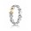 Pandora Ring Silver 14ct Gold Cubic Zirconia Infinity PN 11550 Jewelry