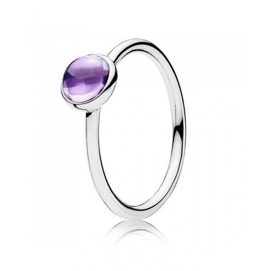 Pandora Ring Purple Poetic Droplet PN 11584 Jewelry