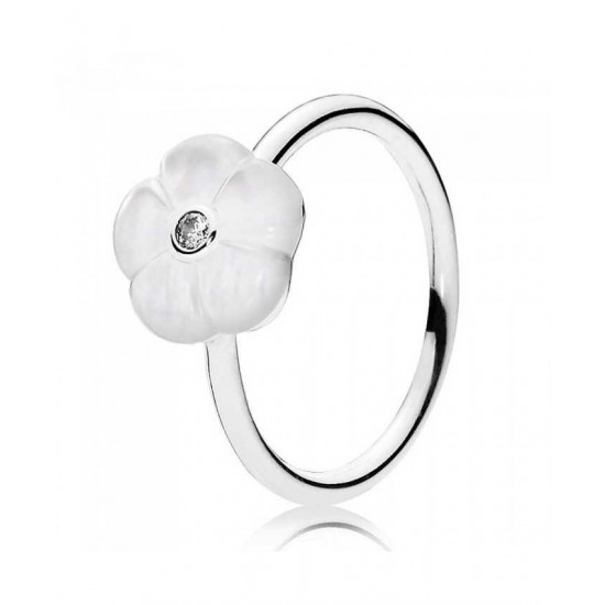 Pandora Ring Silver Luminous Floral PN 11621 Jewelry