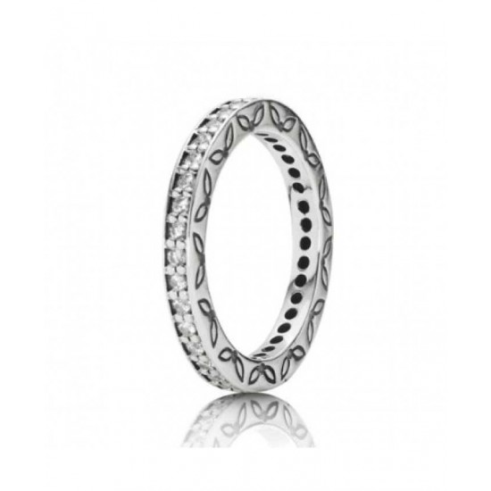 Pandora Ring Silver Full Eternity Cubic Zirconia PN 11641 Jewelry