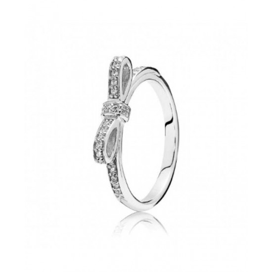 Pandora Ring Silver Delicate Bow PN 11653 Jewelry