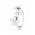 Pandora Ring Silver White Enamel Three Flower PN 11667 Jewelry
